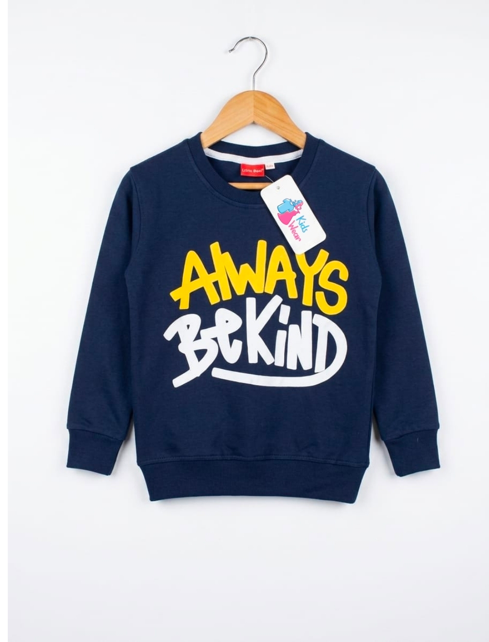 Boys Fleece Sweatshirt – Always Be Kind – Navy Blue